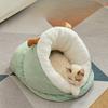 Pet Bed for Cats Windproof Warm Spacious Comfortable Extra-Large Thick Cat Beds Sleeping Nest Slipper Bed
