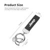 For Jeep Car Keychain Emblem Key Ring Pendant Gift Accessories For Jeep Wrangler JL JK Renegade Compass Gladiator Cherokee Pa