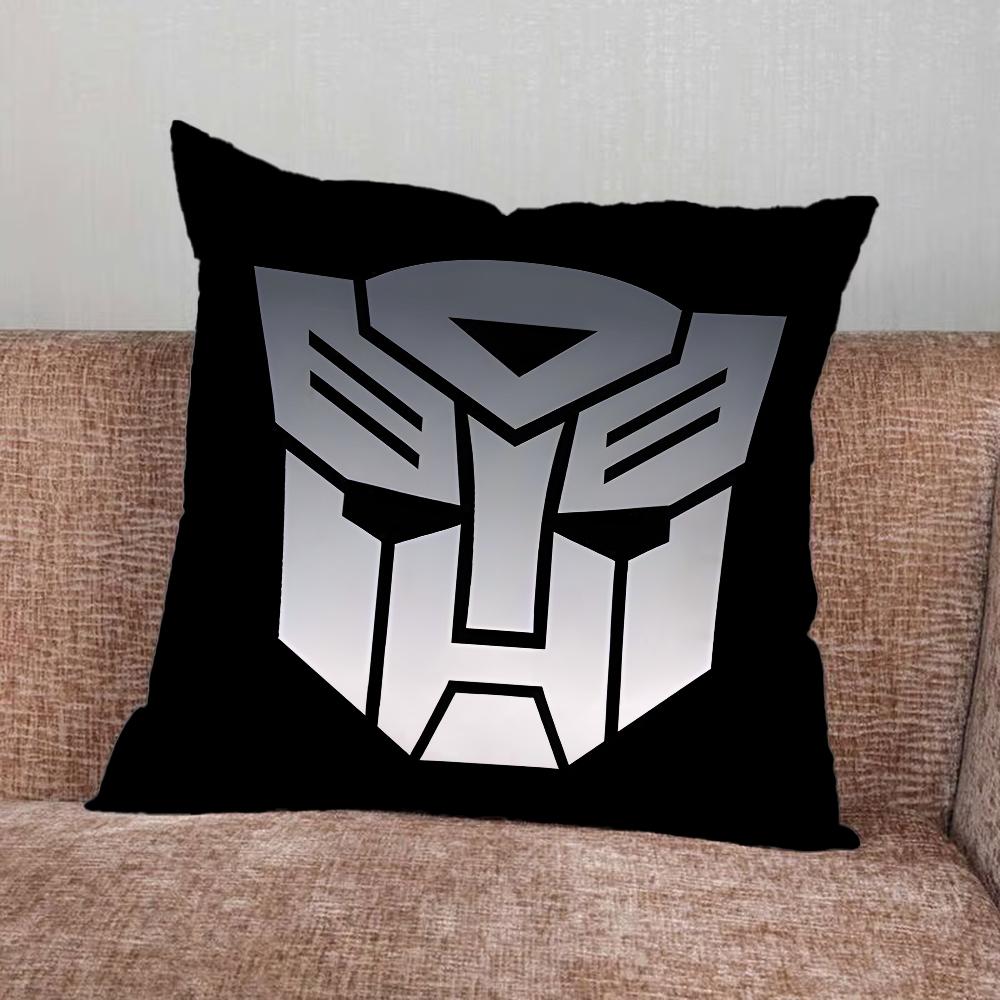 LOGO T-Transformers COOL  Pillow Case For Home Bedroom Car Office Decoration Living Room Sofa Cushion Cover Suitable