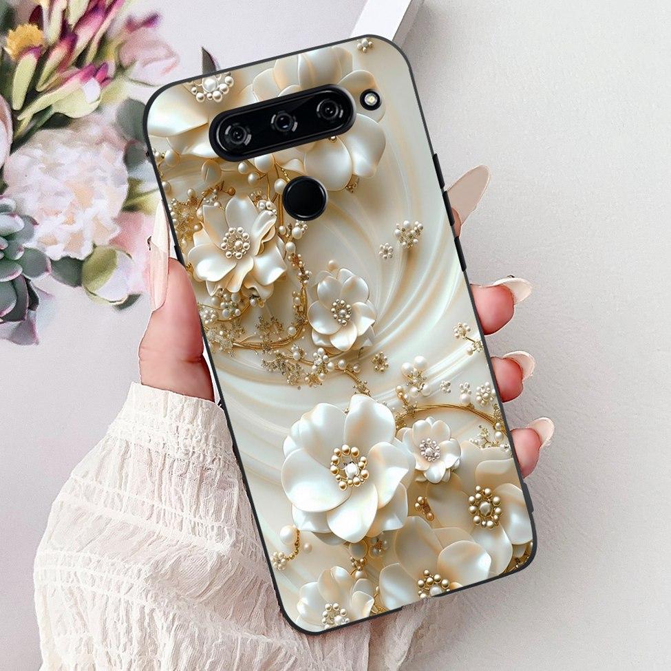 Funda For LG V40 ThinQ Case Cover Silicone Luxury Fashion Cute Cat Cool Shockproof Bumper Casing For LG V405 LM-V405 LM-V409N