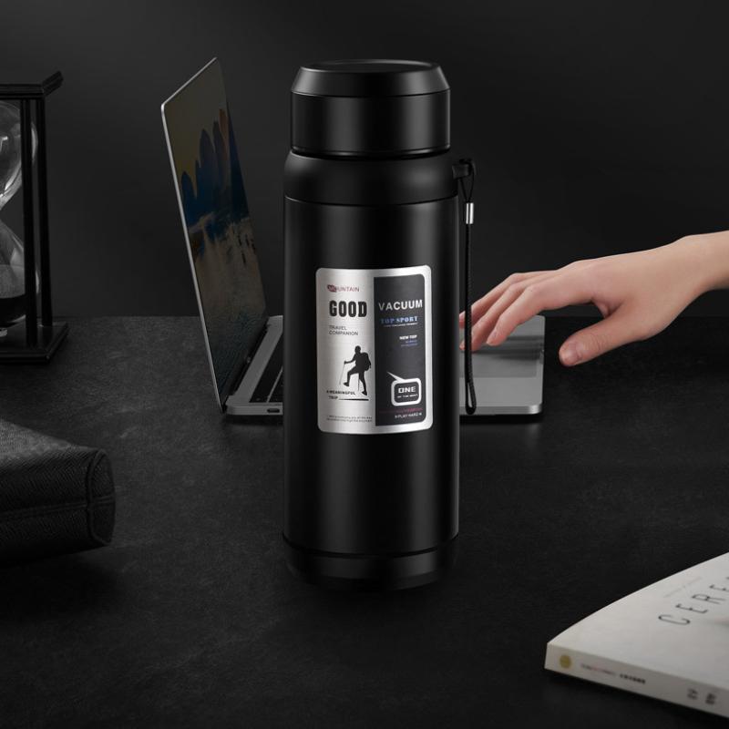 Intelligent Temperature Measurement  Insulation Cup  1000ml Vacuum Flasks Portable Stainless Steel Thermos Cup Water Bottle Office Thermos Cup