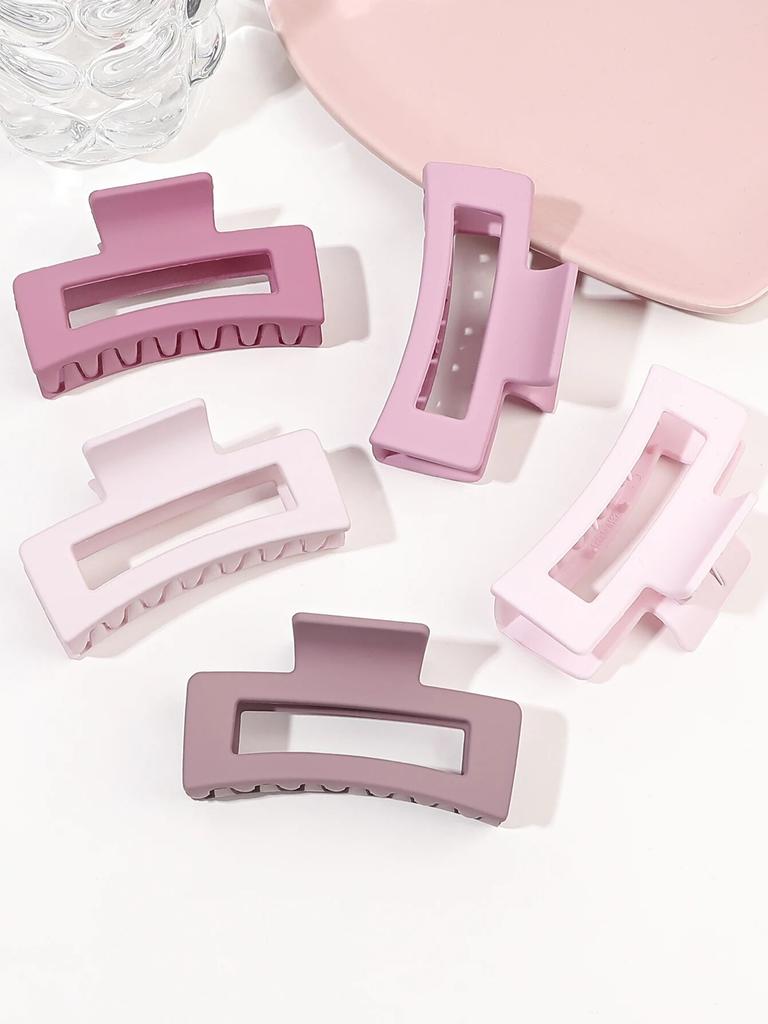 8 szt. Duże spinki do włosów 8,6 cm Kwadratowe matowe antypoślizgowe dla kobiet i dziewcząt, Mocne spinki bananowe do włosów grubych i cienkich