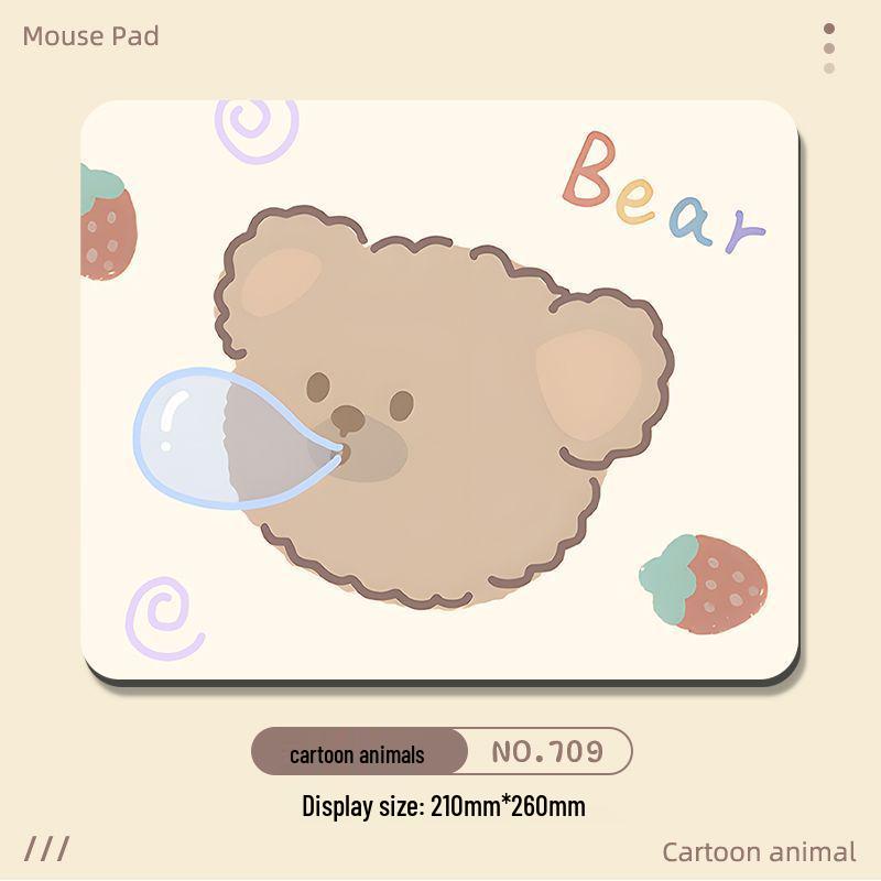 Cute Cartoon Mouse Pad with Hand Rest - Small & Thick for Desktop & Laptop