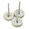 10PCS 3MM Schaft Schleifen Polieren Polieren Runde Rad Pad Wollfilz Werkzeug Für Dreh Werkzeuge Zubehör Pinsel Grinder kopf Bohrer Polierer