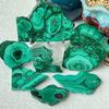 Polished Malachite Slice Coaster - Raw Natural Crystal Mineral Specimen
