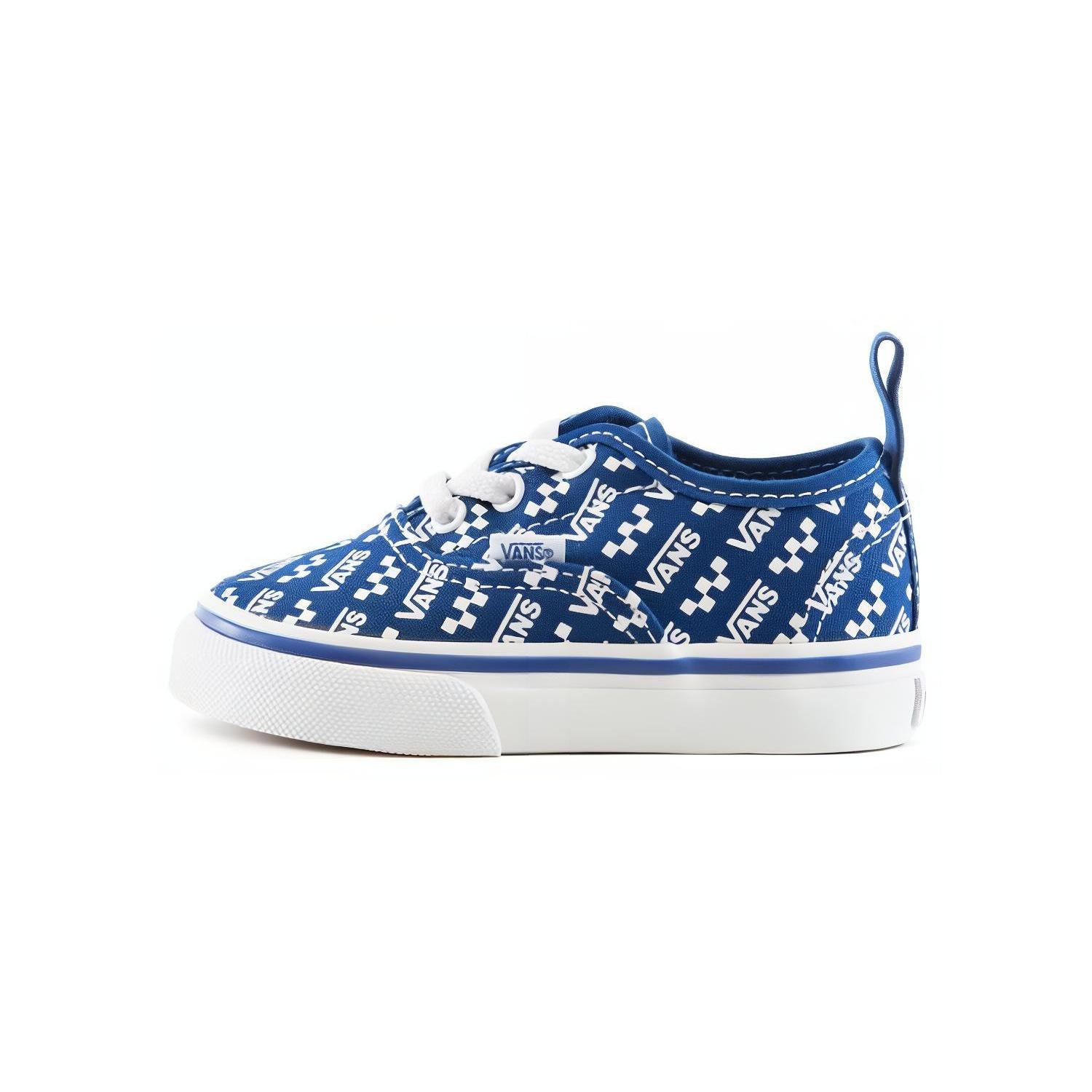 (TD) Vans Authentic Elastic Laces  Logo Repeat - True Blue  Baby VN0A4BUYWH8 EU 20