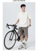 Men's Summer Two-Piece Loose Bamboo Pattern Heavyweight T-Shirt