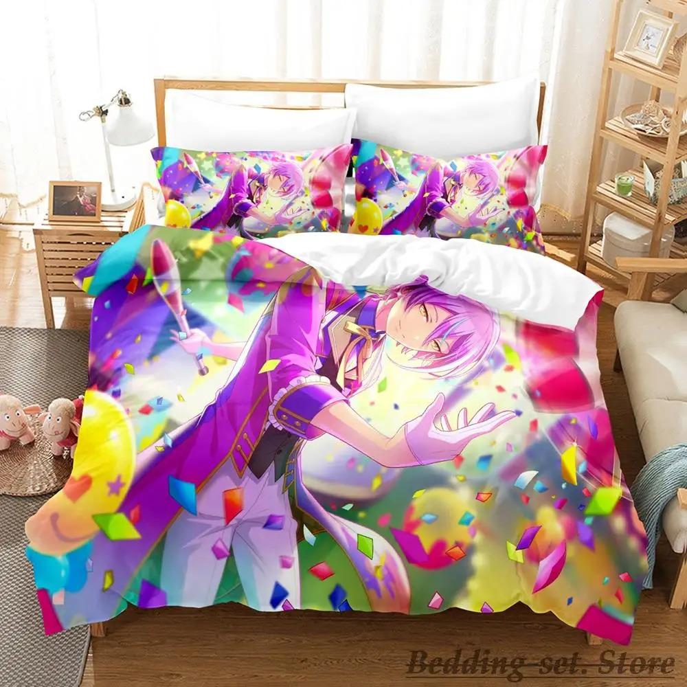 New Wonderlands x Showtime Anime Girls Bedding Set Single Twin Full Queen King Size Duvet Cover for Adult Kid Bedroom