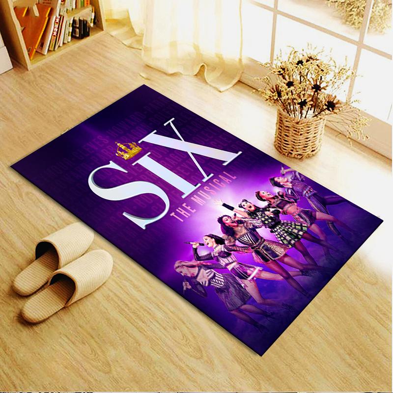 Nuovo Tappeto SIX the Musical 2025 per Soggiorno Camera da Letto Casa Decorazione Divano, Tappetino Antiscivolo per Giochi Bambini164