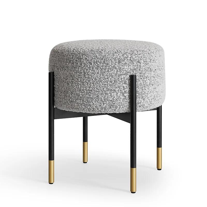 Nordic Light Luxury Soft Bag Stool – Leisure Lazy Living Room Shoe Changing Ottoman, Bedroom Sofa Stool mc