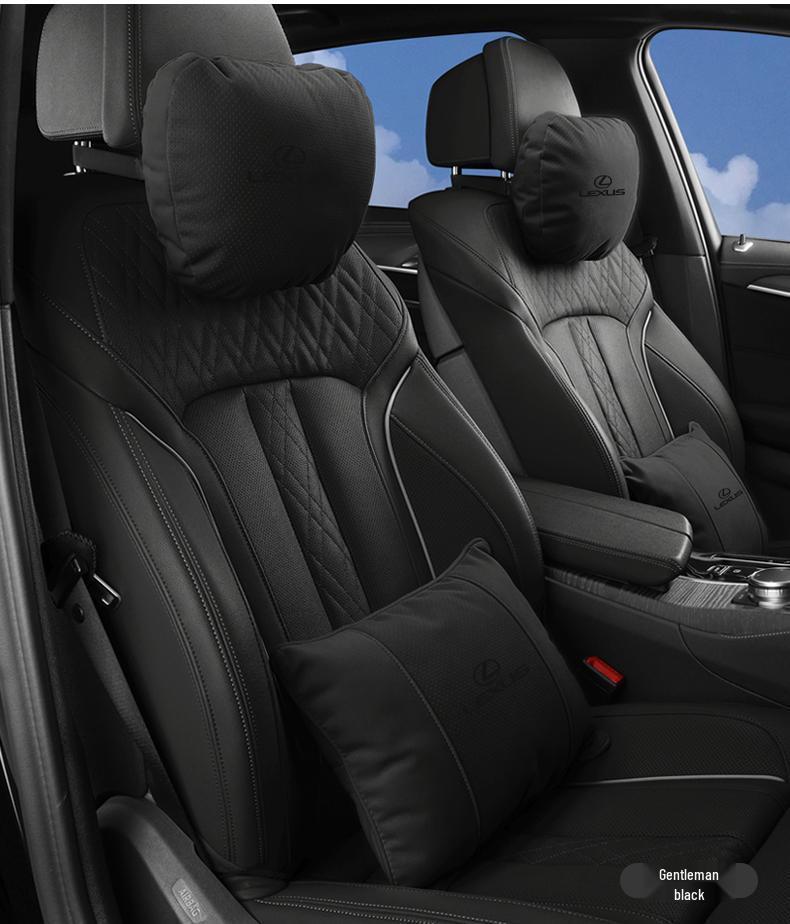 Compatible with Lexus suede seats, headrests, and lumbar supports (ES200, NX260, UX, RX300).