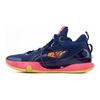 Li Ning Flash 8 Premium Shock Absorption Anti-Slip Mid-Top Basketball Shoes Men Basketball Shoes Deep-Blue ABAR071-7
