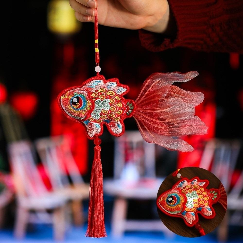 Tassel Chinese Traditional Pendant Good Fortune LED Hanging Ornaments  Party Decoration