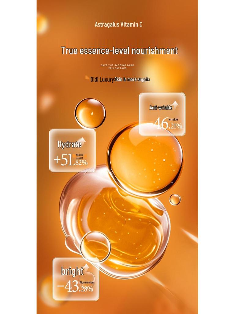 Shui Yun Meng Firming & Hydrating Skincare Set with Astragalus & Vitamin C - 4-Piece Cream & Essence for Wrinkle Reduction