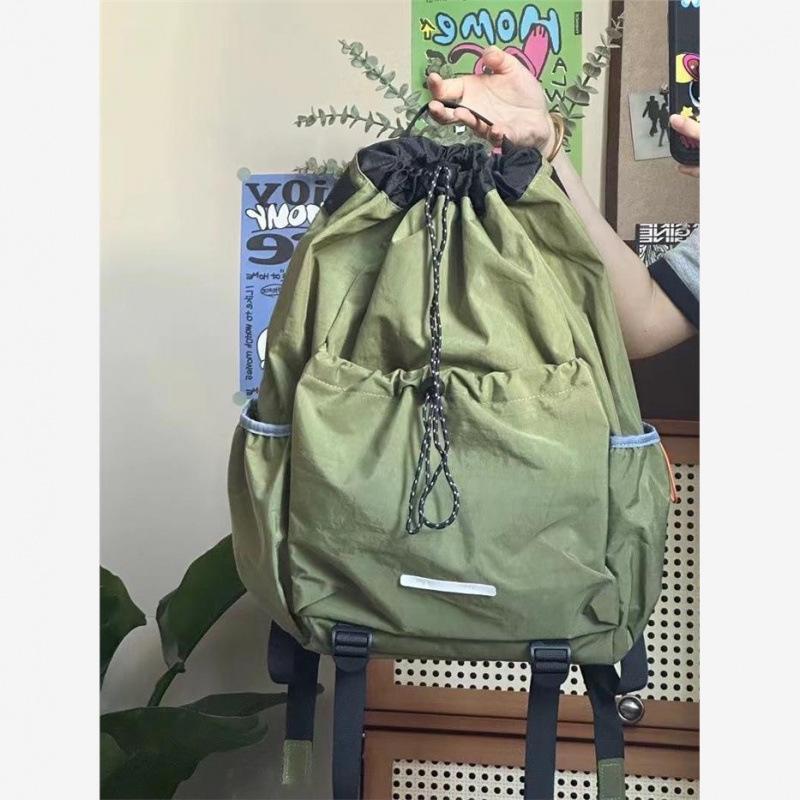 Легкий спортивный дорожный рюкзак для бадминтонных и теннисных ракеток для мужчин и женщин - Большая вместимость затягивающийся шнурок на двойном плече Default армия зеленый 1600₽