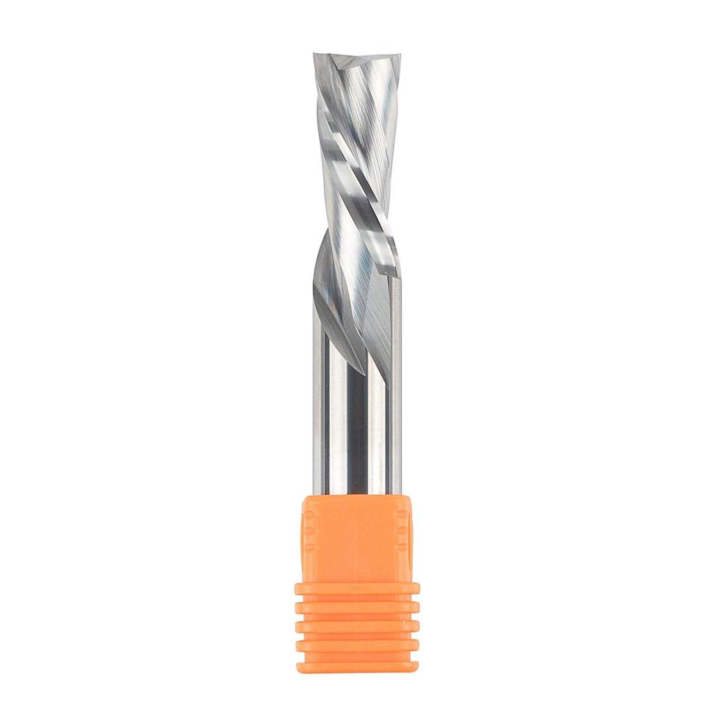 SpeTool Spiral Downdcut Router Bits with 1/2 Inch Shank, 1/2 Inch Cutting Diameter Solid Carbide CNC End Mill for Wood Carving, Plunge Cut