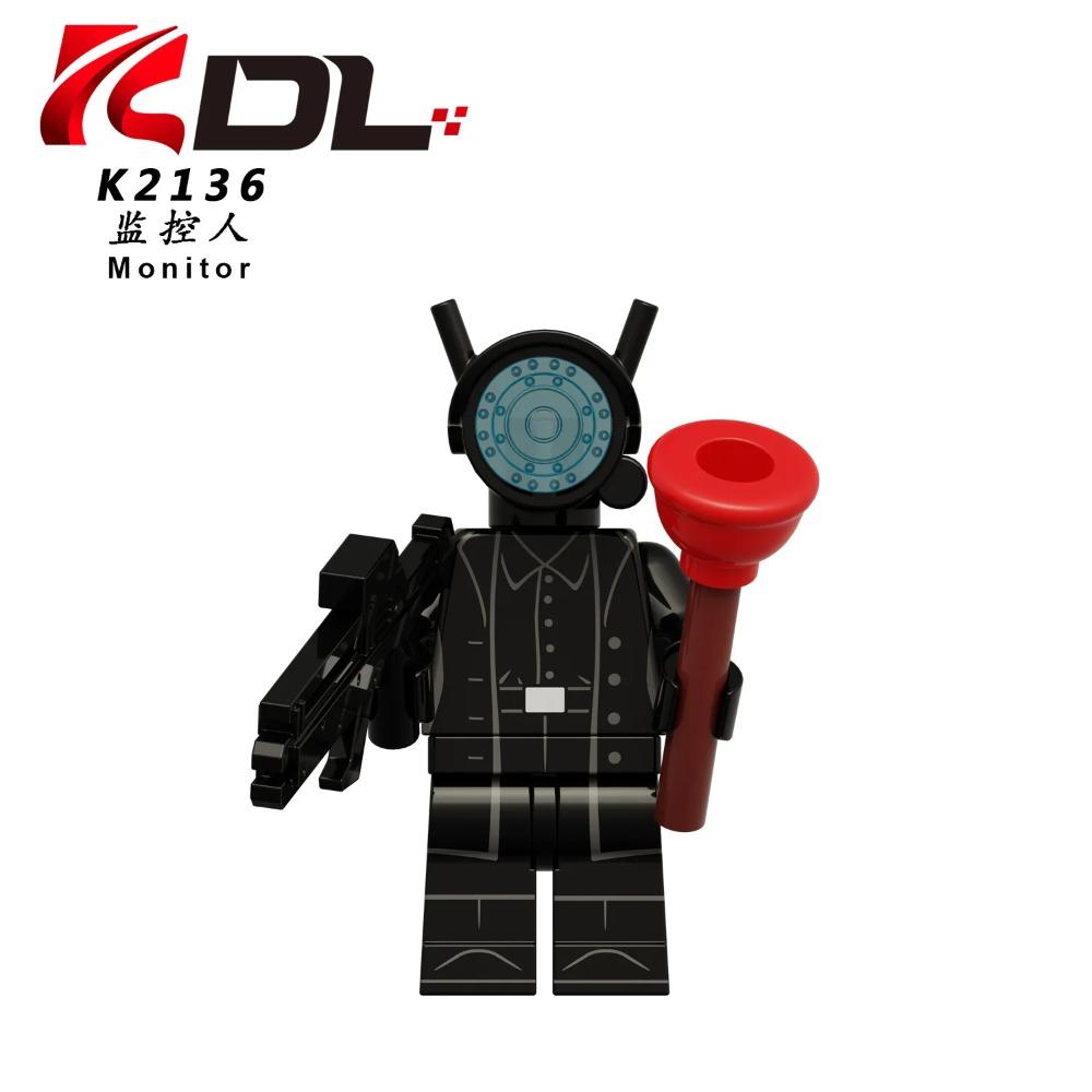 Skibidi Toilet MOC Abstract Robot Building Blocks Compatible With LEGO Monitor TV Man Delicate Figures Mini Model Bricks Toys