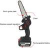 3000W 6-Inch Mini Electric Saw Cordless Chainsaw Fruit Tree Woodworking Garden Tools Handheld Wood Cutter