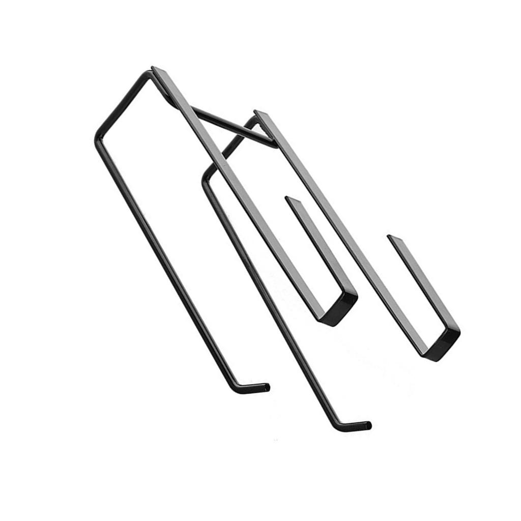 Under Cabinet Paper Towel Holder Dual Hanging Rack Multifunction Metal Kitchen Paper Towel Holder