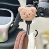 Multifunctional Baby Stroller Hook Bear Shape Stroller Accessories Durable Hanging Hook  Bike
