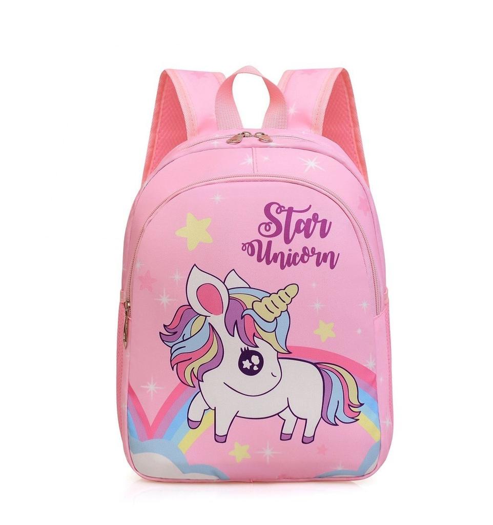 Cute Nylon School Bag For Boys And Girls With Fun Cartoon Prints