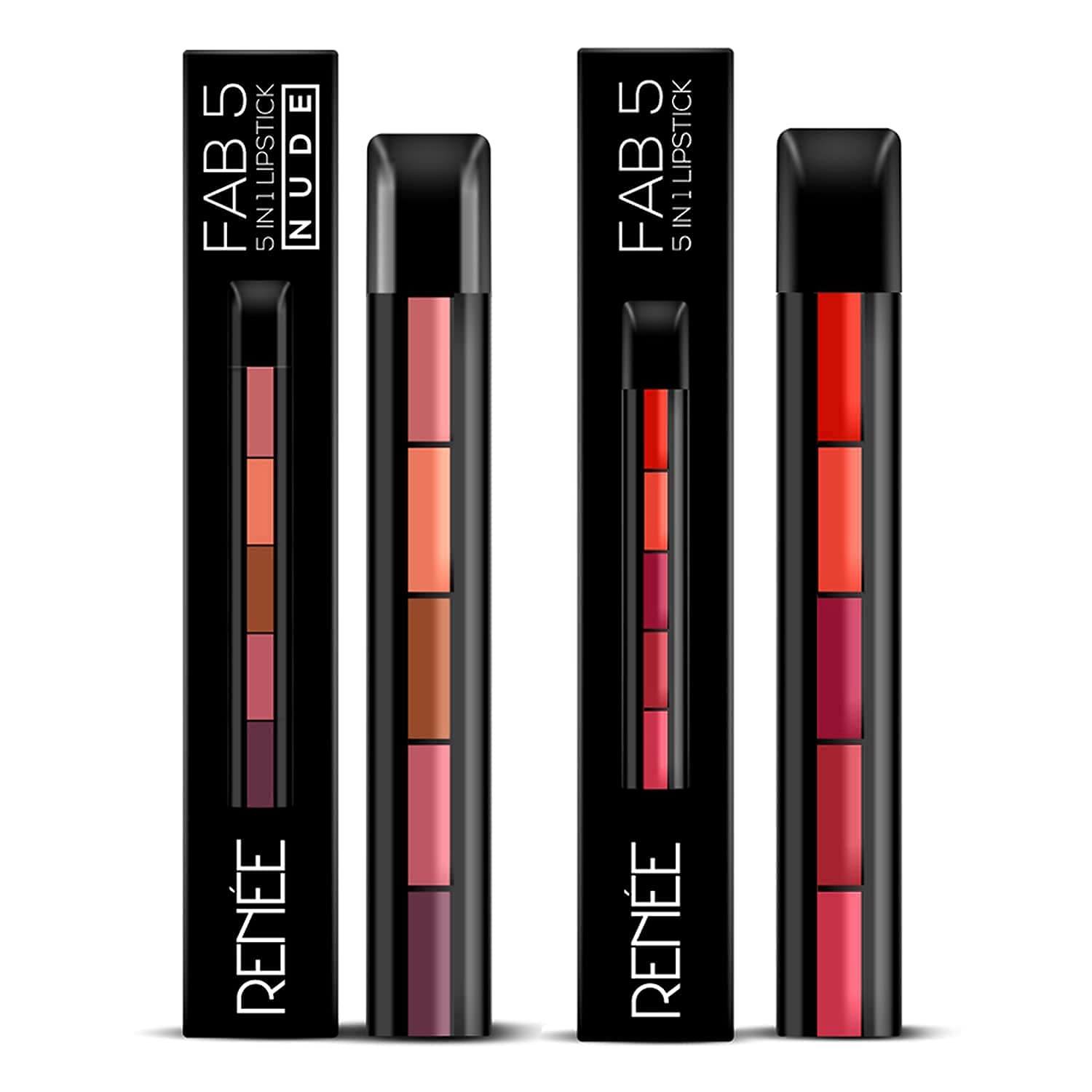 

RENEE Lipstick FAB5 (Matte) & RENEE Lipstick FAB5 Nude (Matte)