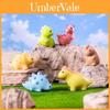 Adorable Resin Mini Dinosaur Figurines Cartoon Style Cute Desk Ornaments Accessories