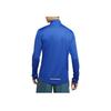Nike Logo Print Stand Collar Half-Zip Long Sleeve T-Shirt Men Tops Blue BV4756-453