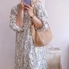 Yogodlns Casual Hollow Women Shoulder Bag Solid Color Large Capacity Summer Woven Beach Bag Foldable Handmade Crochet Tote Bag