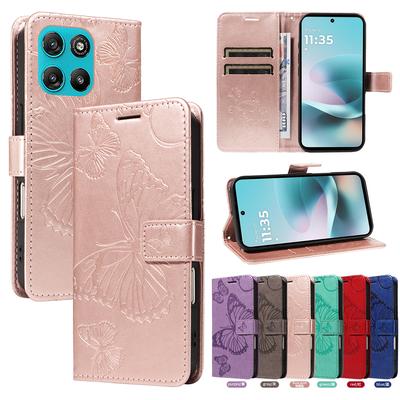 Wallet Flip Magnetic Butterfly Leather Case For Motorola Moto G57 G67 G06 G15 Power G56 G86 G05 G75 G35 G55 G85 Book Cover Funda