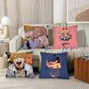 Cartoon Character Makima Denji Aki Fashion Square Pillowcase Bedroom Sofa Room Ins Decoration Leisure