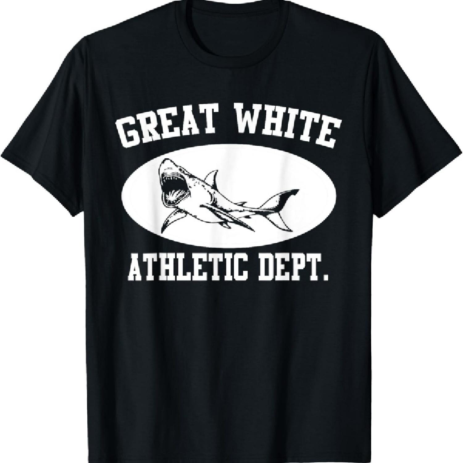 

Футболка с большой белой акулой - Спортивный отдел - Футболка с акулой XXXXXL чёрный
