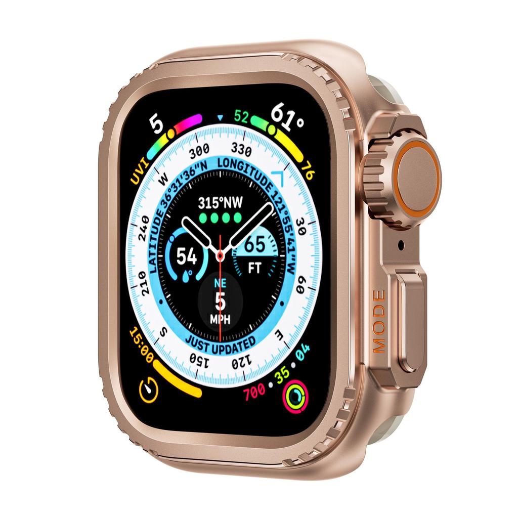 Kompatibelt Ultra Metallskal för Apple Watch Series 9 (44/45mm)