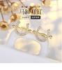 New Rhine-studded Small Horseshoe Buckle Round Ear Rings for Women, Trendy French Style Small Commuter Earrings 2026
