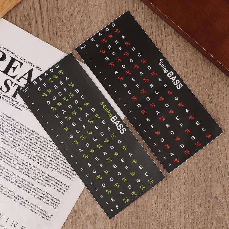 1Pc Beginner Musical Scale Frets Note Decal Guitar Scales Stickers Fretboard Sticker Guitar Note Sticker Guitar Chord Stickers