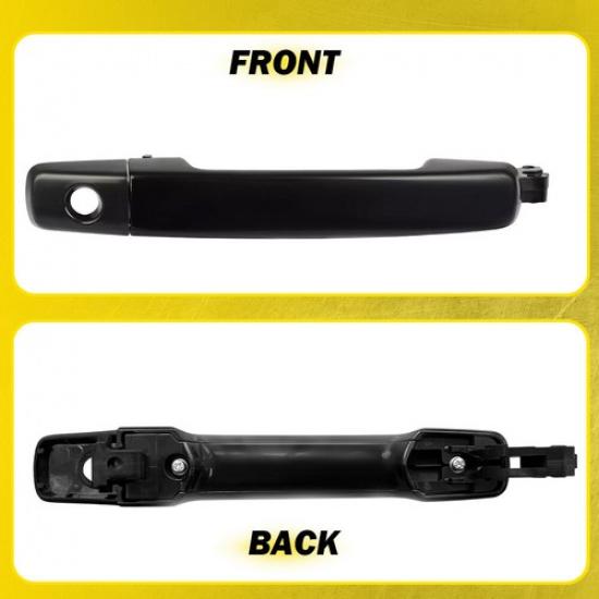Outside Door Handle Black Front Left Side Smooth Fit 2005-2007 Nissan Pathfinder