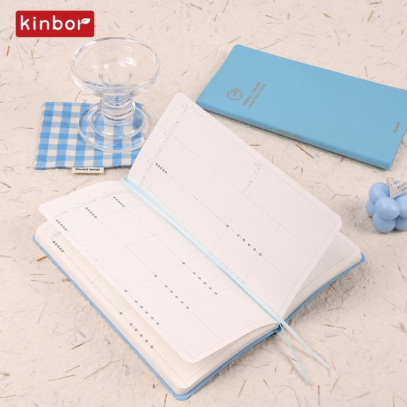 Kinbor Weeks Plan Portable Pocket Notebook A6 A5 Journal Weekly Planner Monthly Yearly Planning Agenda Calendar Note Book
