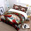 Cardinals, Wreath, Poinsettias, Berries. Bedding Sets Duvet Cover Sets Duvet Covers Pillowcases(1 * Duvet Cover 2 * Pillowcases Without Duvet Insert)