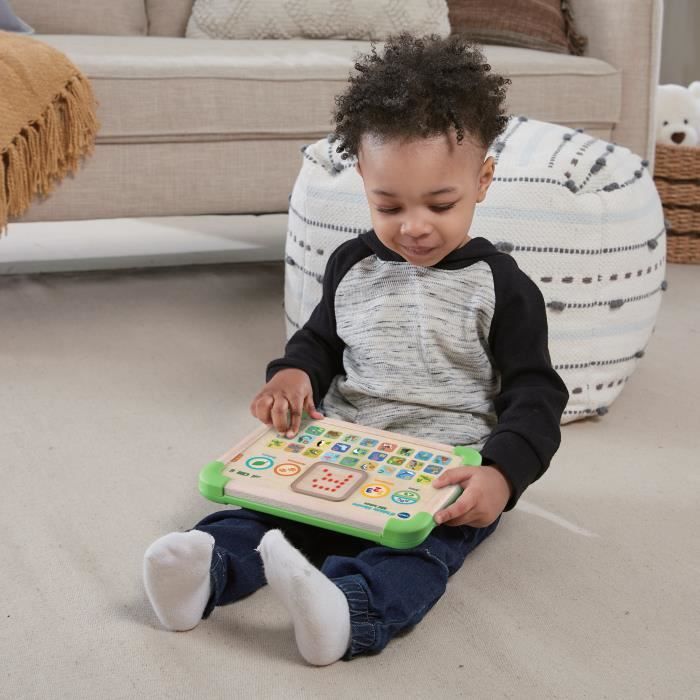 VTECH - Play Green - Tablette Éducative ABC Nature - Jouet Bois FSC®