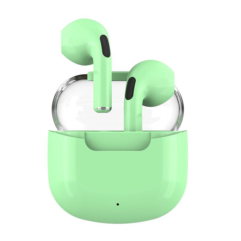

Новые беспроводные Bluetooth-наушники TWS с прозрачной капсулой, полувкладыши, беспроводные наушники зелёный