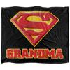 Superman Grandma Logo Blanket