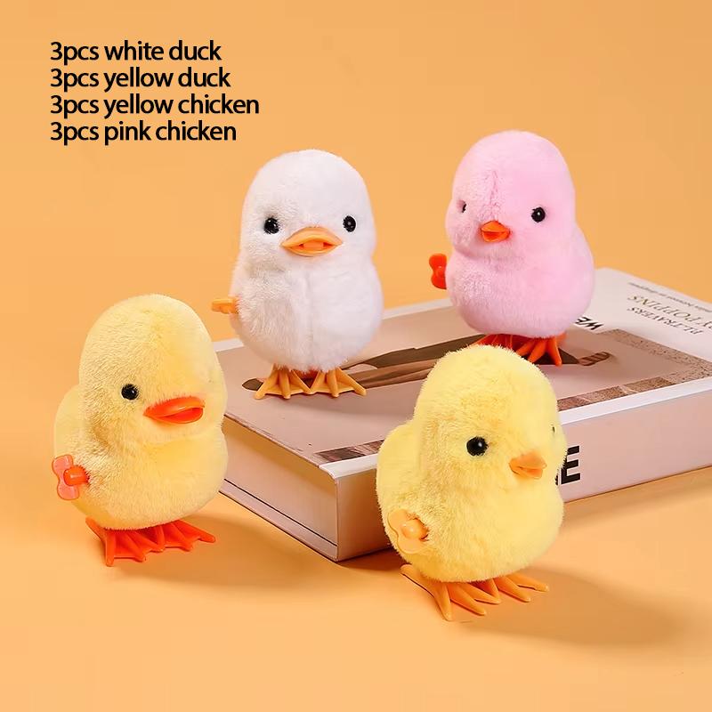 1pc Jumping Chicken Duck Toy, Simulation Plush Jumping Duck Interactive Toy, Small Animal, Birthday Gift