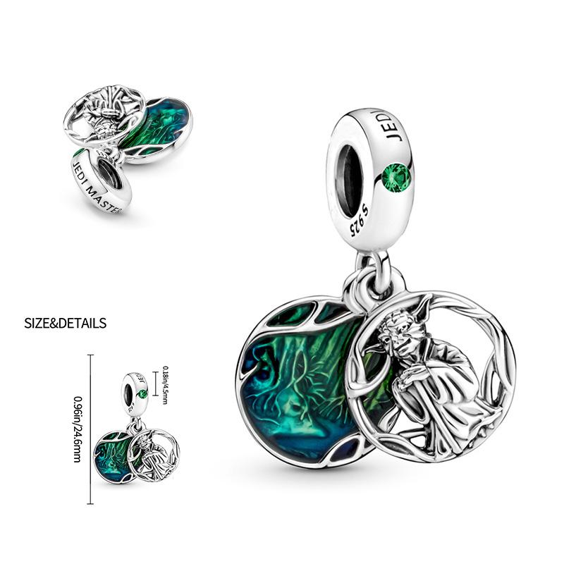925 Silver Planet Conflict Series Charms Pendants Fit For Necklace Original Bracelet DIY Birthday Festival Women's Gifts