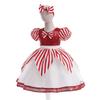 Kids Girls Santa Claus Xmas Elf Bow Sequins Princess Dress Children Christmas New Year Cosplay Costumes Kindergarten Performance Role Play Outfit