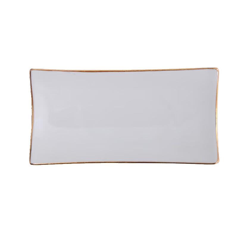 Huihuang Nordic Gold Rim Ceramic Towel & Soap Dish