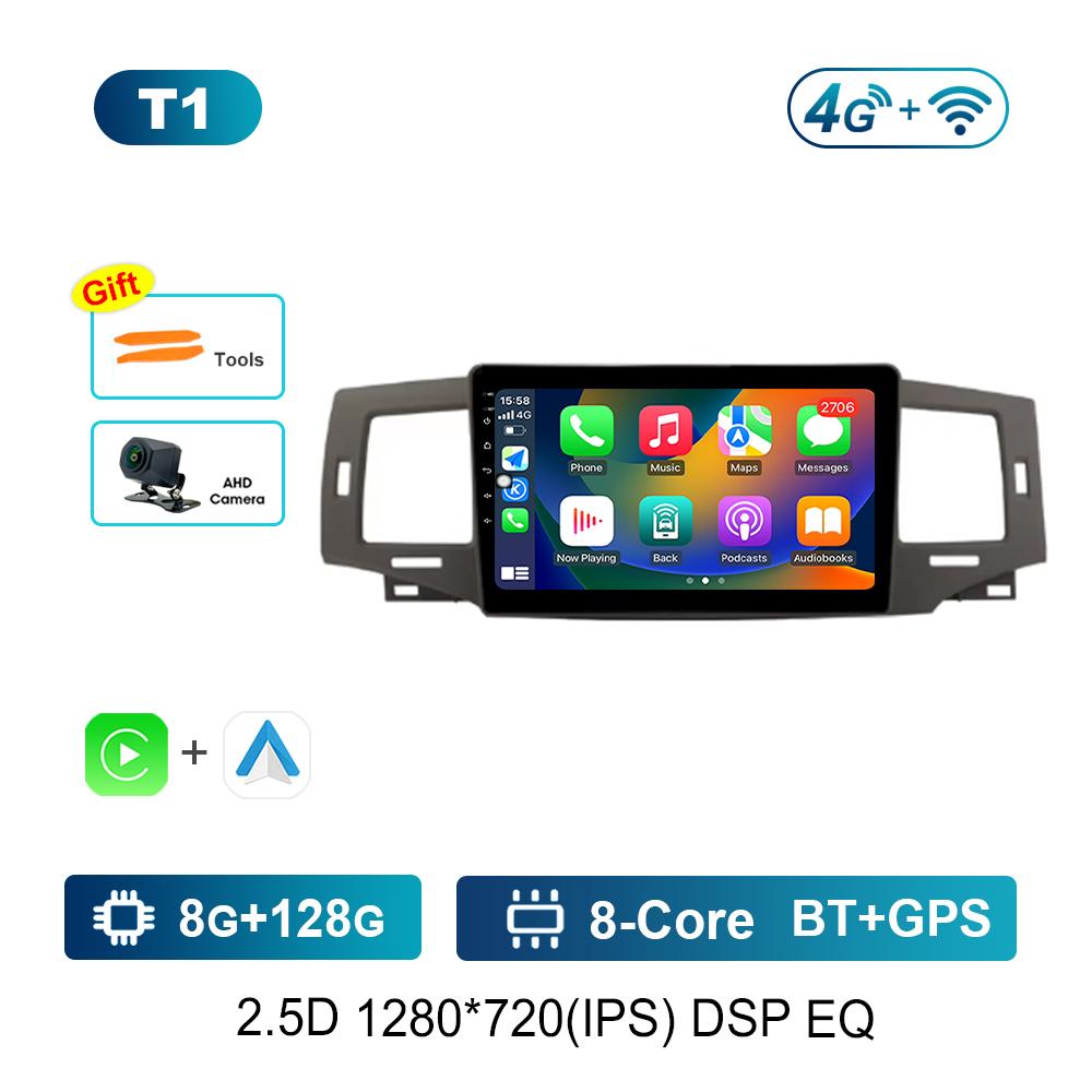 GPS Navigation 9'' for Toyota Corolla 9 E120 2004 - 2006 Android OS Car Video Multimedia Player Carplay 4G WiFi BT Auto Tools