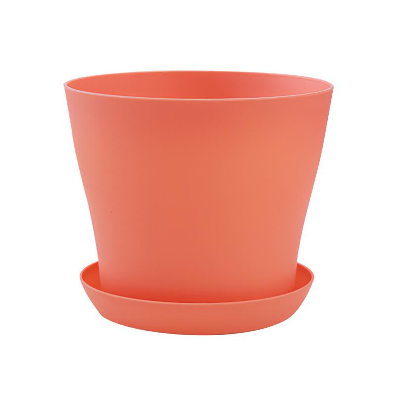 Colorful Flower Pot Round Planters Succulents Plant Pot Nursery Flowerpots Garden Plants Tray Office Decor Planting Supplies