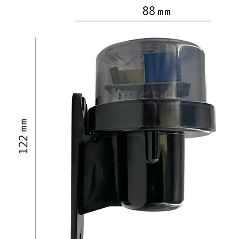 Фотоэлемент Выключатель света Наружный Датчик дневного света Сумрак Рассвет Сенсорный выключатель света Практичный контроллер света Для улицы