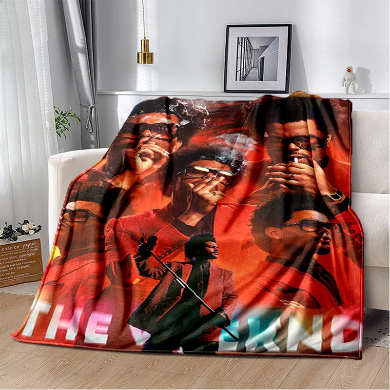 3D The Weeknd X.O R&B Singer Blanket,Soft Throw Blanket for Home Bedroom Bed Sofa Picnic Travel Office Cover Blanket Gift Kids