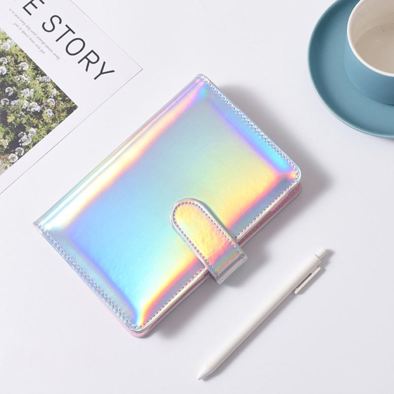 Practical 6 Ring Binder Planner Notebook Cover A5/A6 Refillable Loose Leaf Journal Notepad Cover Waterproof for Girls